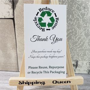 7/$15 Poshmark Thank You Cards Reduce Reuse Recycle